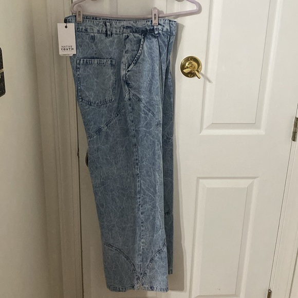 Free people native youth vest and jeans L NWT 100 cotton lightweight set - Picture 4 of 16